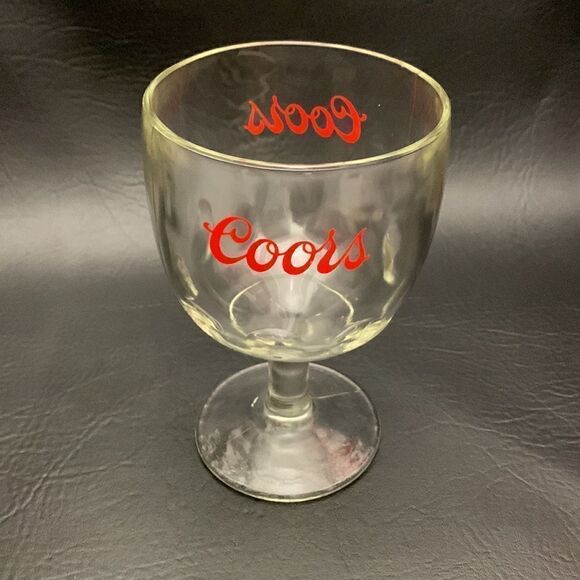 Coors Vintage Cold Draft Beer Glass Mug 16 Ounces 6 Inches Tall Bar Accessories - Picture 2 of 6